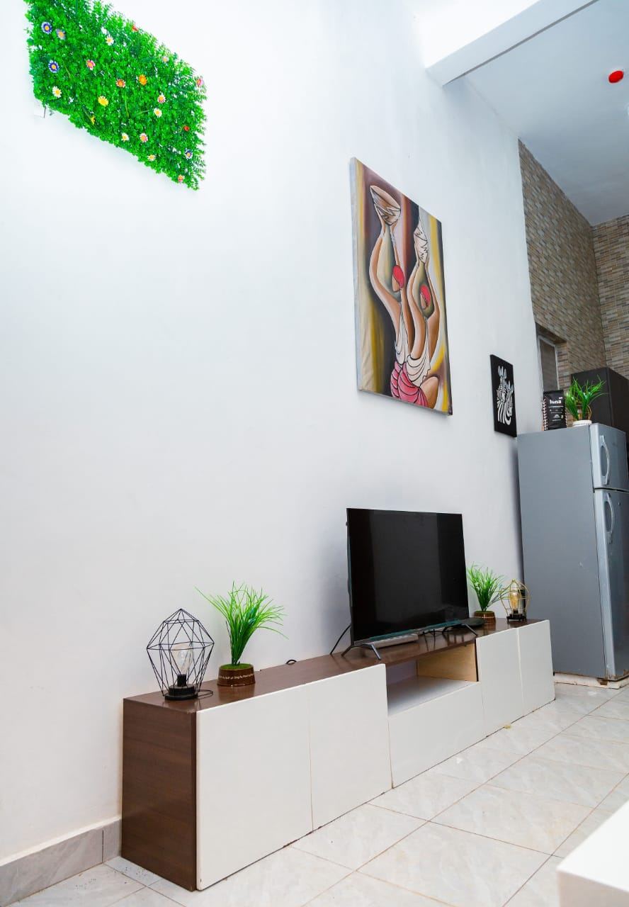 Living room decor and TV stand